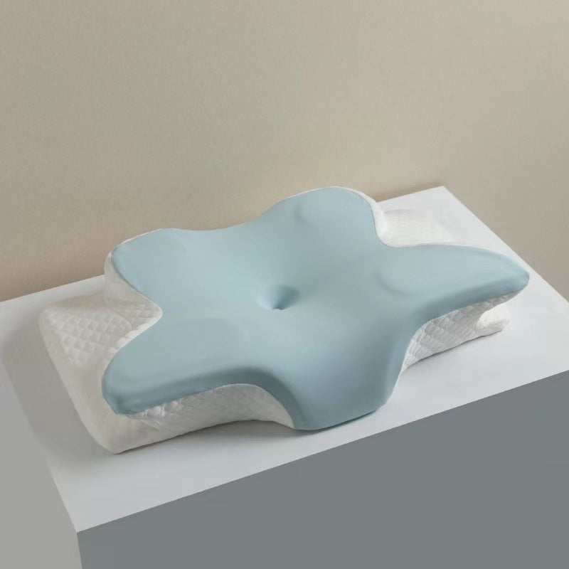 Mellow Home - Cervical Memory Foam Pillow for Neck and Shoulder Pain Relief, Adjustable Ergonomic Contour Orthopedic Pillow with Cervical Support for Side, Back and Stomach Sleepers