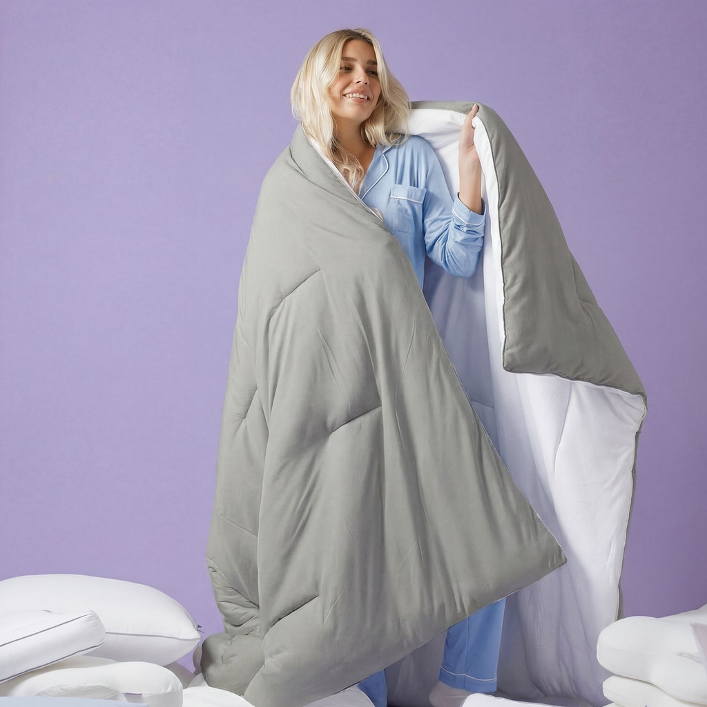 MarshMellow Comforter Double Stuffed Ultra Soft A Class Fabric Heat