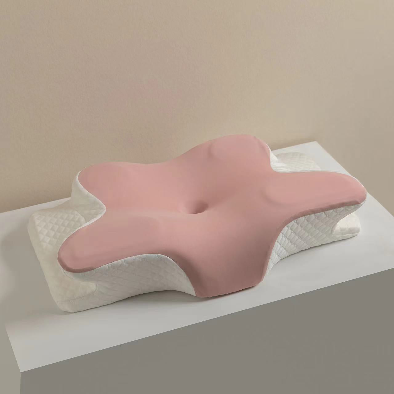 Mellow Home - Cervical Memory Foam Pillow for Neck and Shoulder Pain Relief, Adjustable Ergonomic Contour Orthopedic Pillow with Cervical Support for Side, Back and Stomach Sleepers