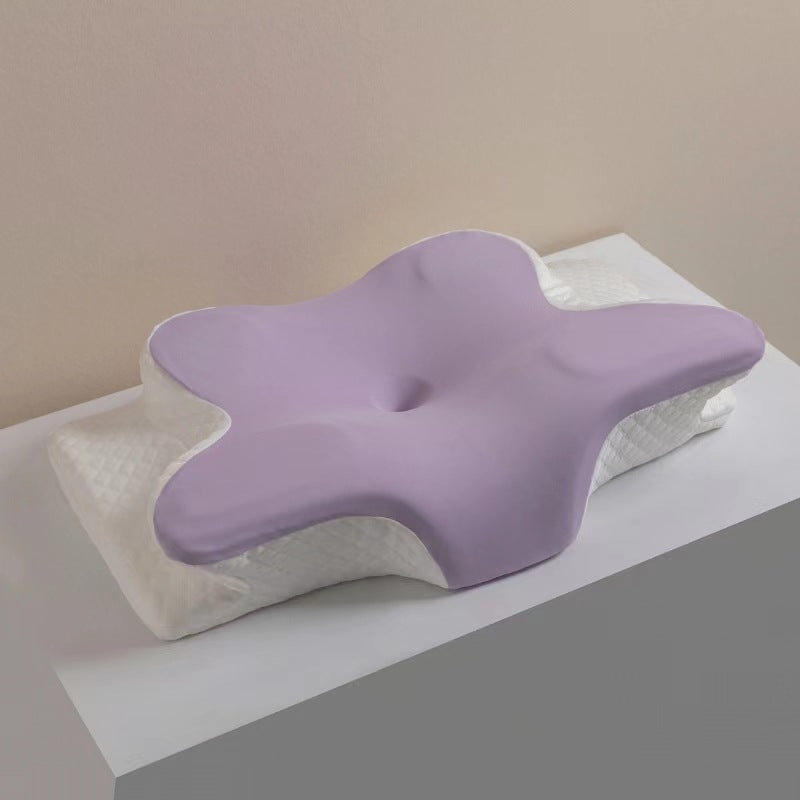 Mellow Home - Cervical Memory Foam Pillow for Neck and Shoulder Pain Relief, Adjustable Ergonomic Contour Orthopedic Pillow with Cervical Support for Side, Back and Stomach Sleepers