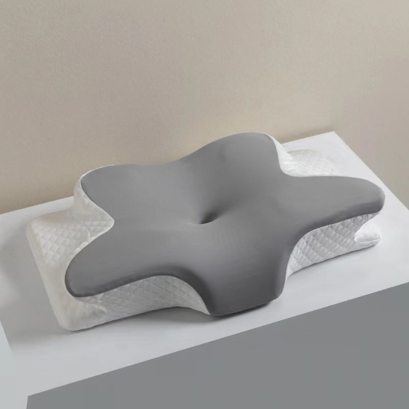 Mellow Home - Cervical Memory Foam Pillow for Neck and Shoulder Pain Relief, Adjustable Ergonomic Contour Orthopedic Pillow with Cervical Support for Side, Back and Stomach Sleepers
