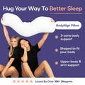 Mellow Home | BodyAlign Pillow - Full Body Ergonomic Support Pillow for Back, Belly, Hips & Legs, Cooling Side Sleeper Pillow for Pregnancy, Maternity & Body Pain Relief